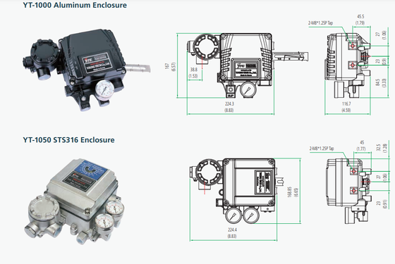 YTC YT-1000RDN132S00 Electro-Pneumatic Positioner YT-1000 Valve Positioner