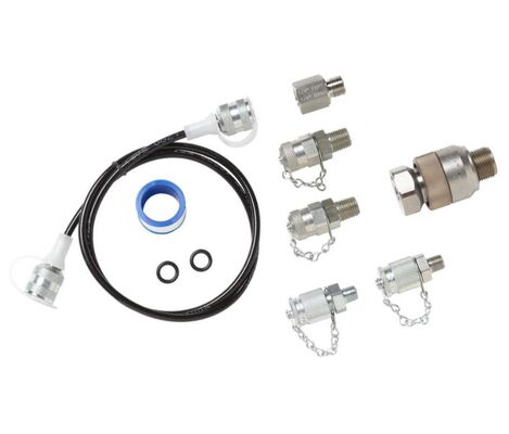 Fluke 700TTH5K Premium Transmitter Test Hose Kit with 5000 psi Rating and 1/4" & 1/8" NPT Connectors