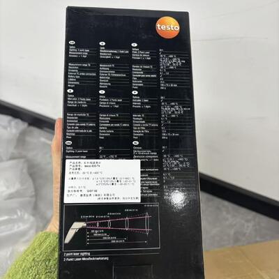 Testo 830-T4 Infrared Thermometer with 2-Point Laser Marking, Wide Measuring Range (-58.0° to 932.0 °F), and High Accuracy (±0.9 °F)