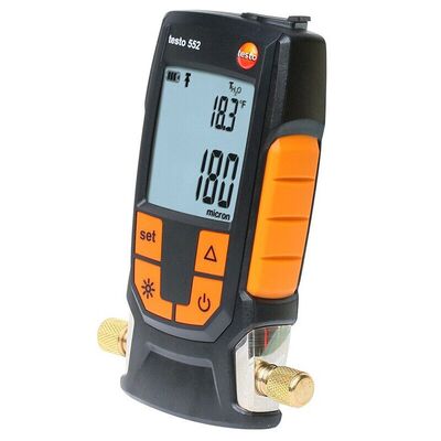 Testo 552 Digital Pressure Gauge with 0 to 0.39 psi Range Bluetooth 4.0 and IP42 Protection