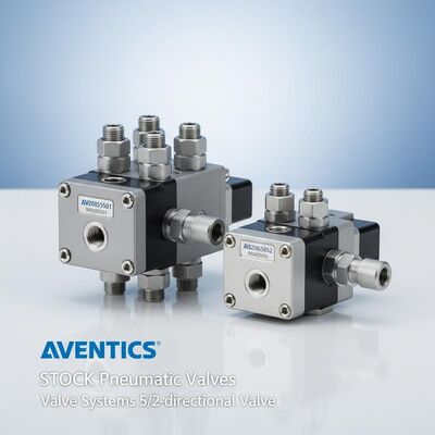 AVENTICS STOCK Pneumatic Valve 5/2-directional Valve with Double Solenoid 850 l/min and 24 V DC