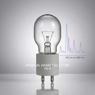 Original Hamamatsu Xenon Lamp L11307 100 W with 185 nm to 2000 nm Spectral Range and 7.0 A +/-0.5 A Current
