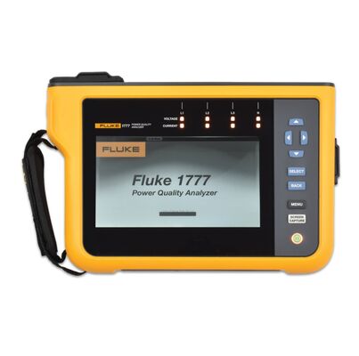 Fluke 1777 Analisatore di qualità di potenza trifase con 1000 V CAT III/600 V CAT IV Sicurezza, campionamento sincrono a 24 bit e 8 kV Transients Capture
