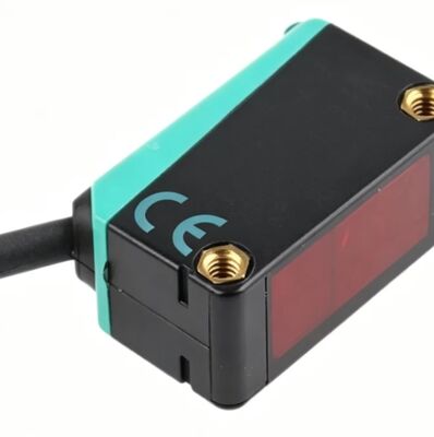 Cavo per sensori fotoelettrici V1-W-5M-PUR con connessione a filo M12 e montatura ad angolo di 90° per sensori fotoelettrici a slot