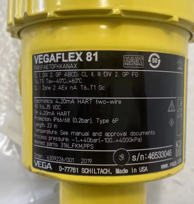 Good Price Vega VegaFlex 81 Level Sensor FX81.FAETDFHXANAX Radar Level Transmitter