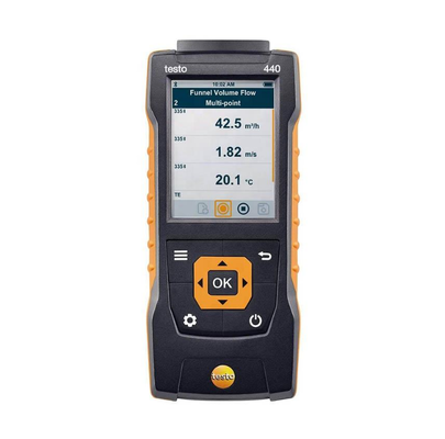 Testo 440 Alta precisione Controllo di temperatura e umidità intelligente a larga gamma Display digitale Risoluzione 0,1 °C/F 1 anno