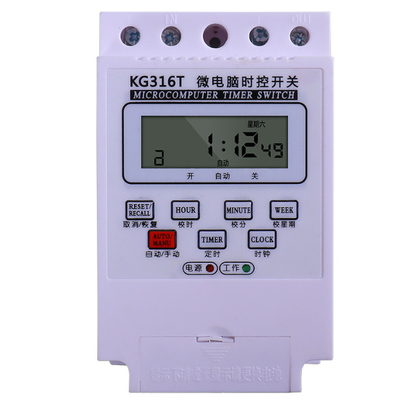 10A 220V Electronic Timer Switch Microcomputer Full-Automatic KG316T